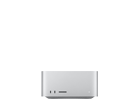 Srebrne urządzenie elektroniczne z kilkoma portami na przedniej stronie. Produkt ma prostokątny kształt i minimalistyczny design.