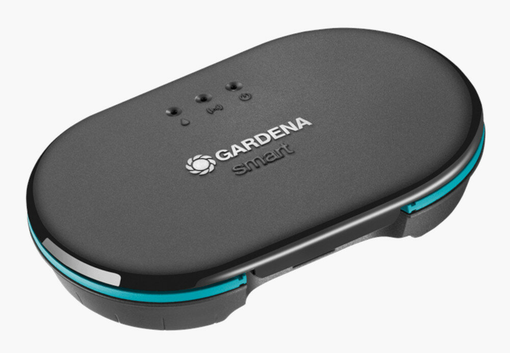Sterownik nawadniania GARDENA Smart 19109-20 bezpieczny w użytkowaniu komponenty w zamkniętej odpornej na zachlapania obudowie zasilany napięciem 24V możliwości rozbudowy komponentu o dodatkowe moduły