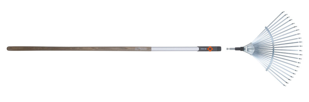 Grabie GARDENA 3102-20 do liści rodzina GARDENA Combisystem mozna polaczyc z trzonkiem z serii o dlugosci 130 lub 150 cm do wyboru trzonek drewniany aluminiowy odciazajacy kregoslup