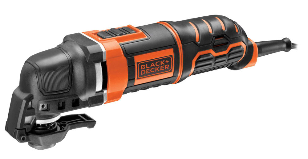 Narzędzie wielofunkcyjne BLACK & DECKER MT300KA-QS rozszerzona funkcjonalność do precyzyjnego cięcia wgłębnego do szlifowania różnorodnych typów materiałów do użytku domowego