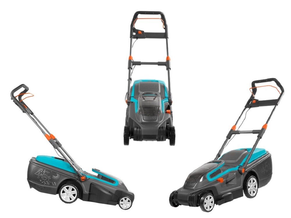 Kosiarka akumulatorowa GARDENA PowerMax Li-40-37 łatwe komfortowe koszenie cicha praca alternatywa dla urządzeń z napędem maksymalna powierzchnia trawnika do 280 m2