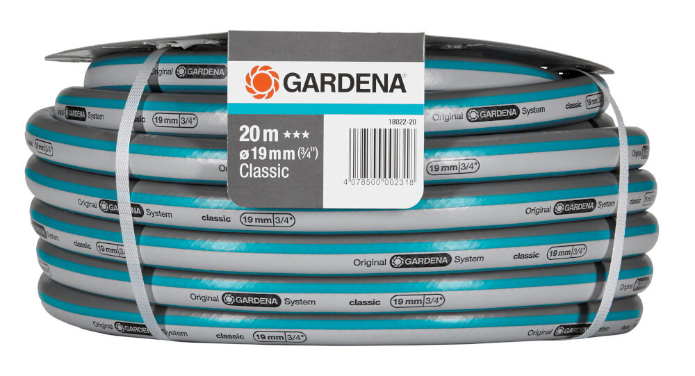 Wąż ogrodowy GARDENA Classic 3-4 cala 20 m 18022-20 zestaw