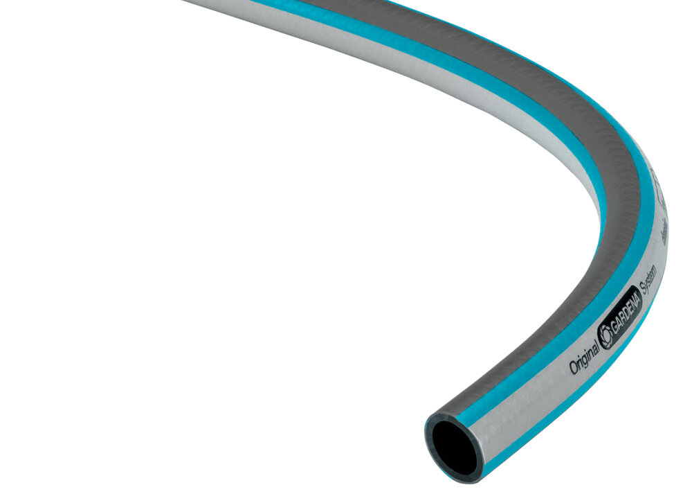 Wąż ogrodowy GARDENA Classic 3-4 cala 50 m 18022-50 maksymalne cisnienie do 22 bar solidny oplot krzyzowy material PVC trwalosc odpornosc na uszkodzenia mechaniczne nie zawiera toksycznych ftalanow metali ciezkich bezpieczny wybor ekologia