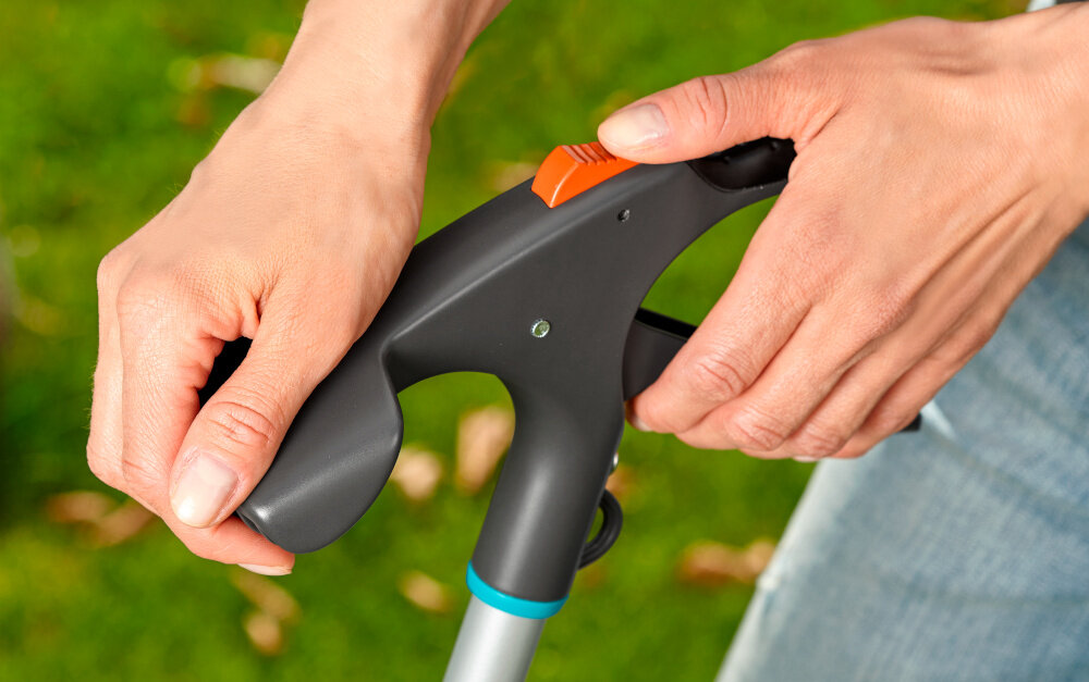 Nożyce do trawy GARDENA 12100-20 wysoka precyzja ciecia komfort uzytkowania ergonomicznie zaprojektowany uchwyt dopasowany do dloni pewny wygodny chwyt komfort efektywnosc pracy