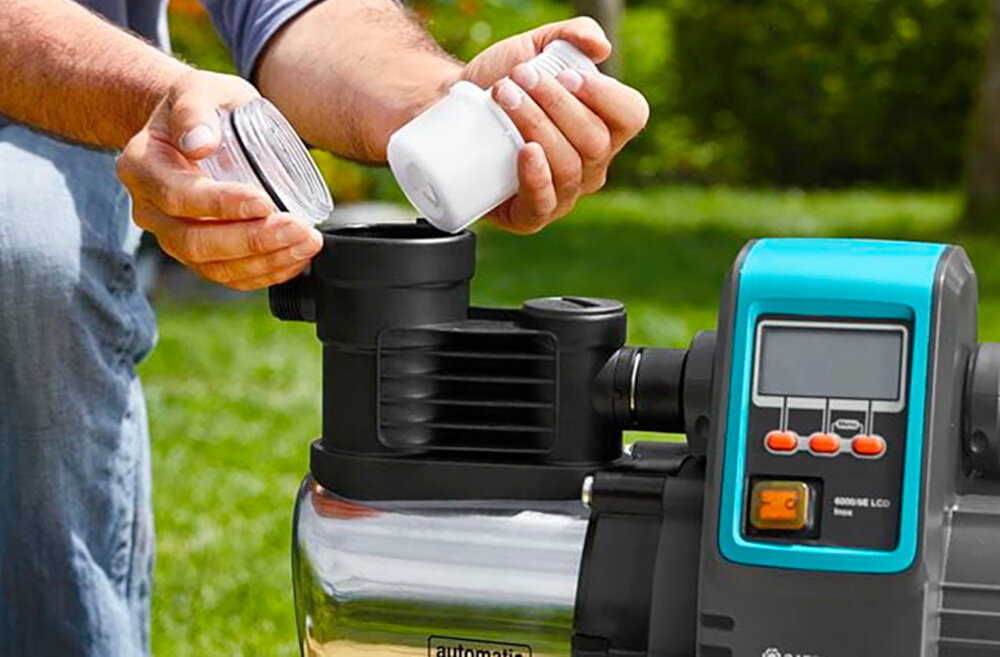 Hydrofor do wody GARDENA Premium 6000-6E 1760-20 elektryczny wysoka automatyzacja zastosowanych mechanizmów inteligentny układ elektroniczny automatycznie się włączył i wyłączył lekkie przewód o długości 1,5 m