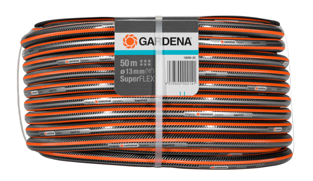 Wąż ogrodowy spiralny GARDENA Premium SuperFlex 1/2 cala 50 m 18099-20 zestaw