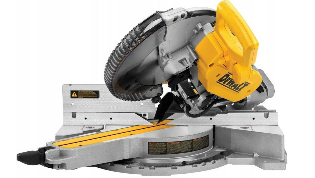 Pilarka ukosowa DEWALT DWS780 prosta obsluga parametry ciecia ustawienia dokladnosc