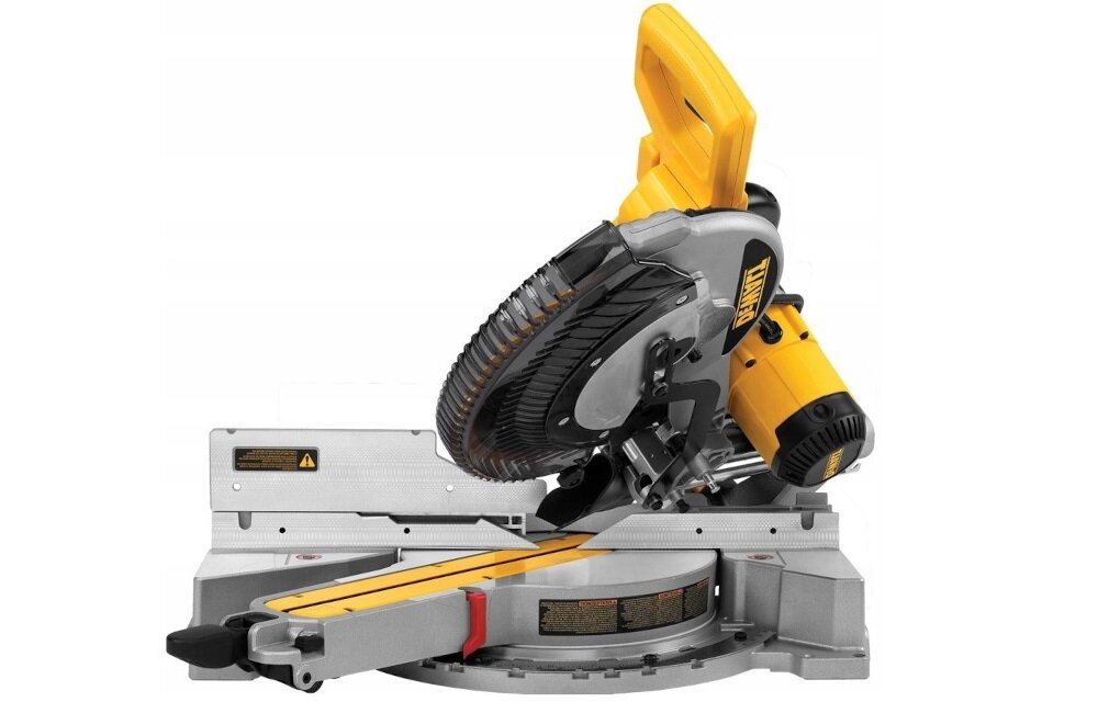 Pilarka ukosowa DEWALT DWS780 innowacyjna blokada kompaktowa i lekka konstrukcja latwe przenoszenie elektroniczne sterowanie