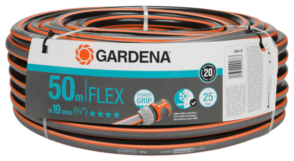 Wąż ogrodowy GARDENA Comfort Flex 3-4 cala 50 m 18055-20 zestaw