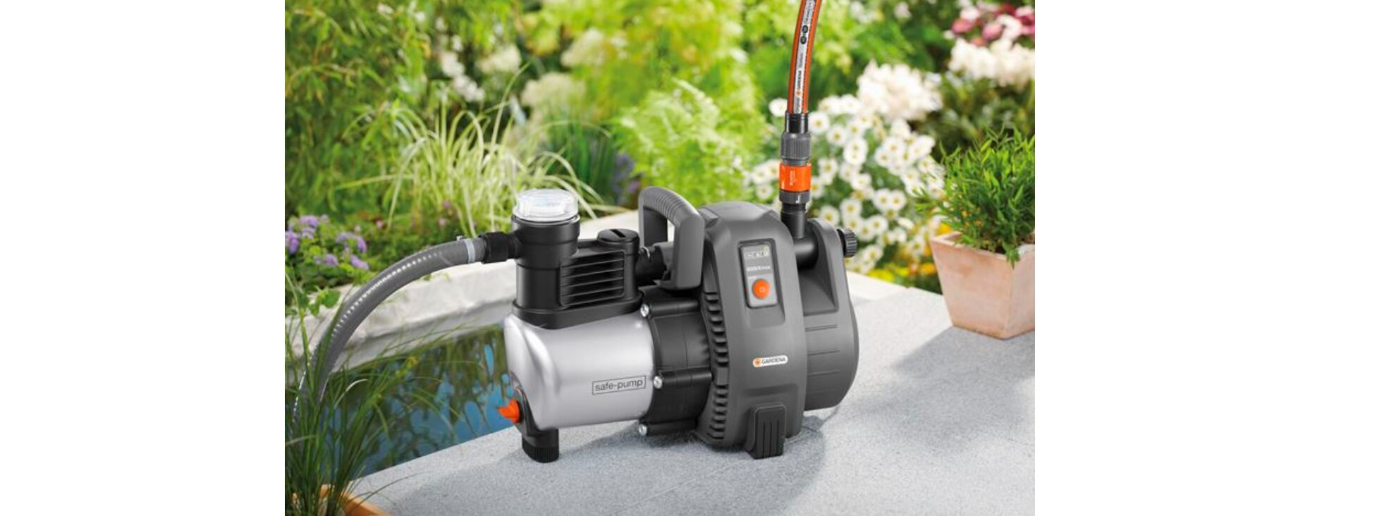 pompa gardena premium 173620 wyjscia chlorowanie wody zraszacz odpompowywanie wody
