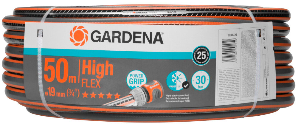 Wąż ogrodowy spiralny GARDENA Comfort HighFlex 3-4 cala 50 m 18085-20 zestaw