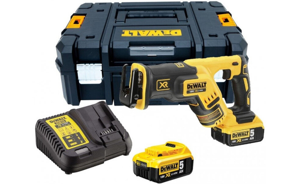 Pila szablasta DEWALT DCS367P2 akcesoria zestaw komplet akumlator ladowarka mocny kufer transportowy TSTAK
