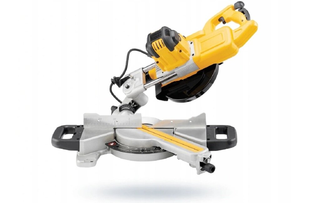 Pilarka ukosowa DEWALT DWS774 Wbudowany system podparcia zastosowanie do drewna wbudowany system podparcia