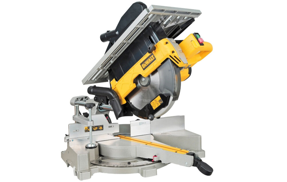 Pilarka ukosowa DEWALT D27111 wysoka wydajnosc moc 1500W przeznaczona do ciecia poprzecznego i wzdluznego