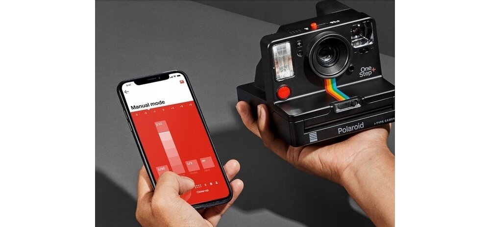 Aparat POLAROID OneStep+ papier drukowanie obiektyw zdjęcia tryby aplikacja sterowanie