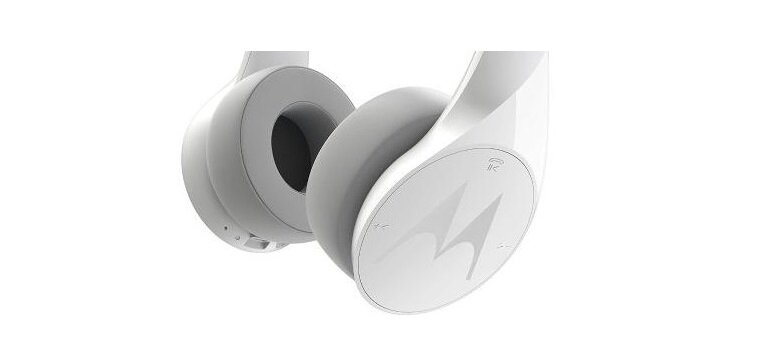 Słuchawki nauszne MOTOROLA Pulse Escape Biały widok nauszniki zoom