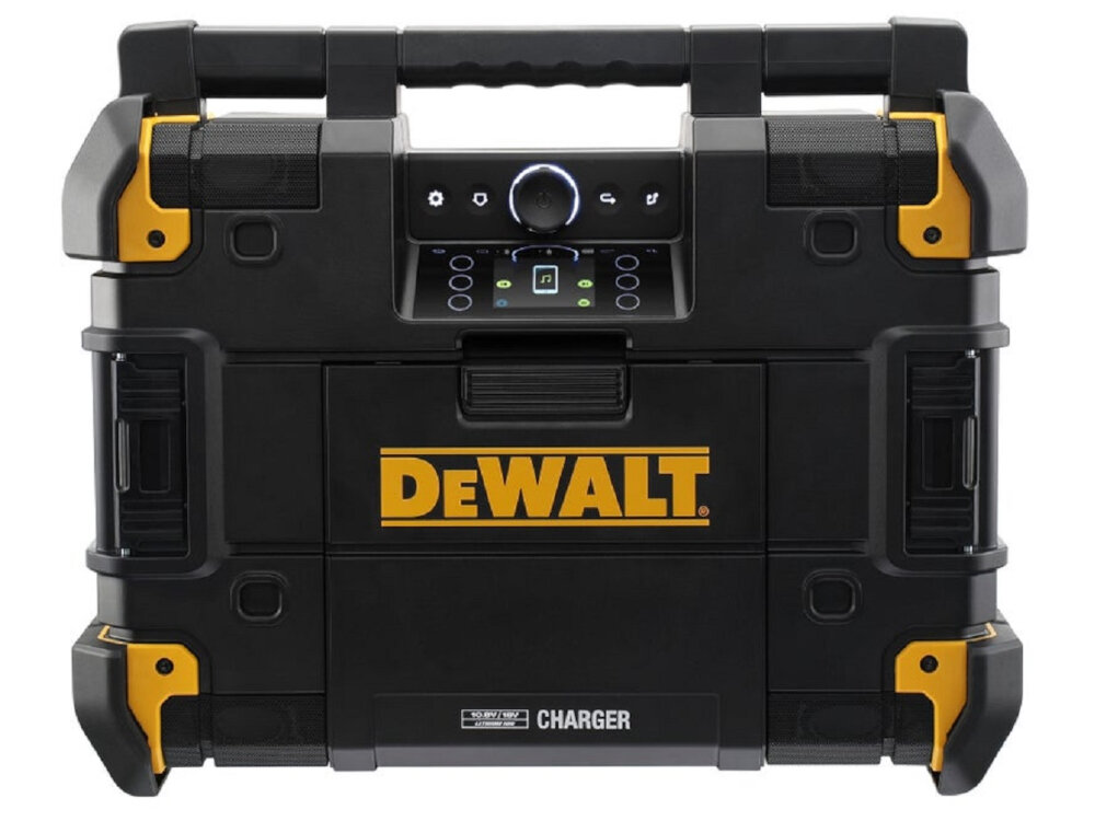 Radio budowlane DEWALT DWST1-81078-QW wejscie AUX 3,5 mini Jack wyjscie USB-A funkcjonalnosc