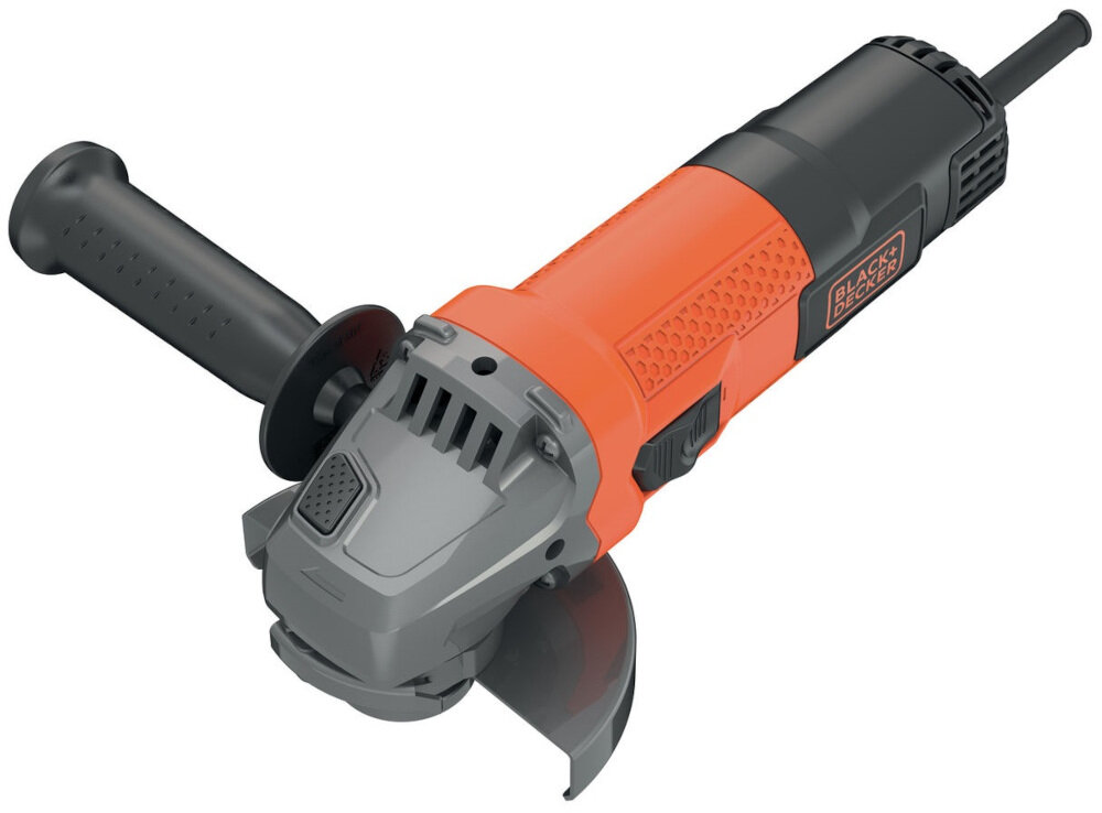 Szlifierka kątowa BLACK&DECKER BEG110 przycisk blokady wrzeciona M14 zmiana tarczy klucz dwutrzpieniowy