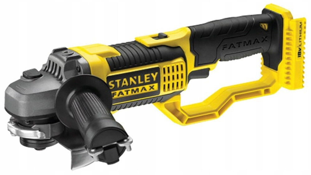 Szlifierka kątowa STANLEY FMC761B-XJ oslona beznarzedziowe przestawienie zabezpieczenie uzytkownika