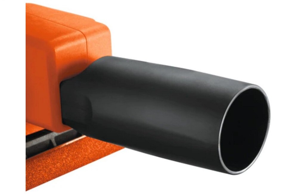 Szlifierka oscylacyjna BLACK DECKER KA300 Czysta i przyjemna praca adapter do odsysania pyłu