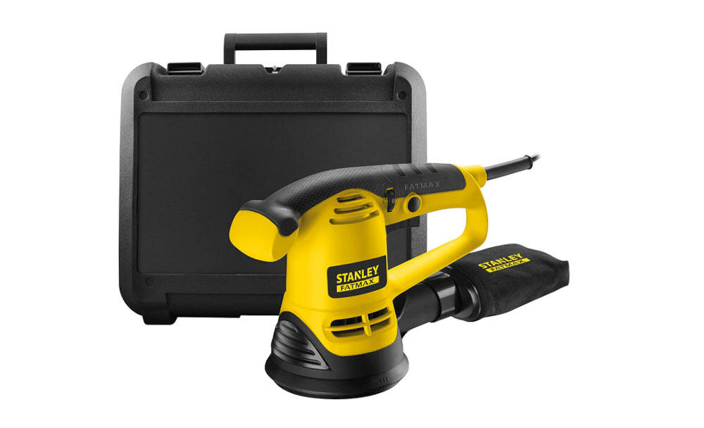 STANLEY-FME440K zestaw urządzenie walizka worek pył arkusz papier ścierny instrukcja karta gwarancyjna