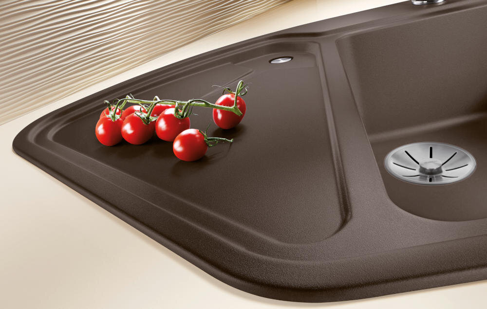 BLANCO zlewozmywak wbudowany montaż blat kuchenny otwór silgranit granit łatwe czyszczenie kamień