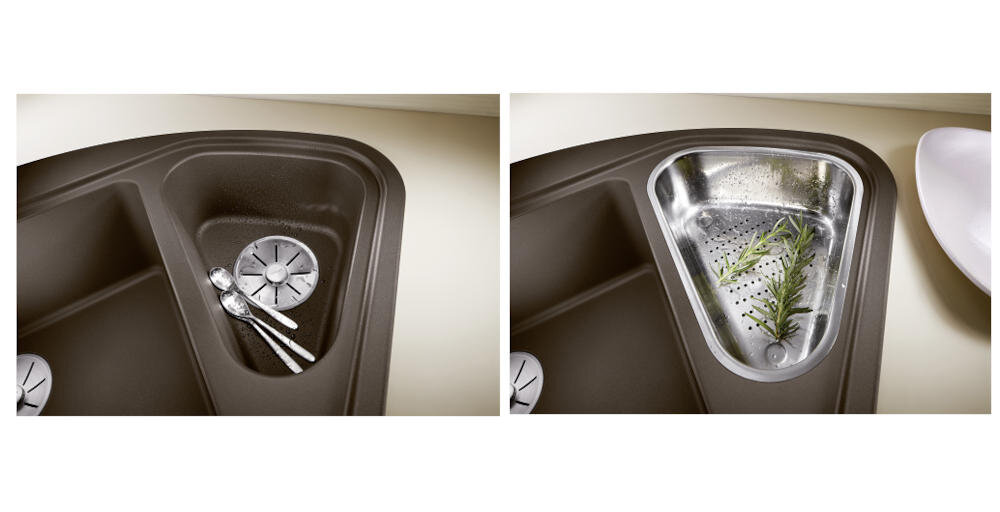 BLANCO zlewozmywak przestrzeń funkcjonalność tacka