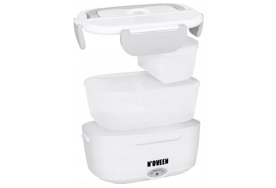 Lunch box NOVEEN LB310 Szary 2 Wyjmowane pojemniki łatwe czyszczenie można myć w zmywarce pojemność