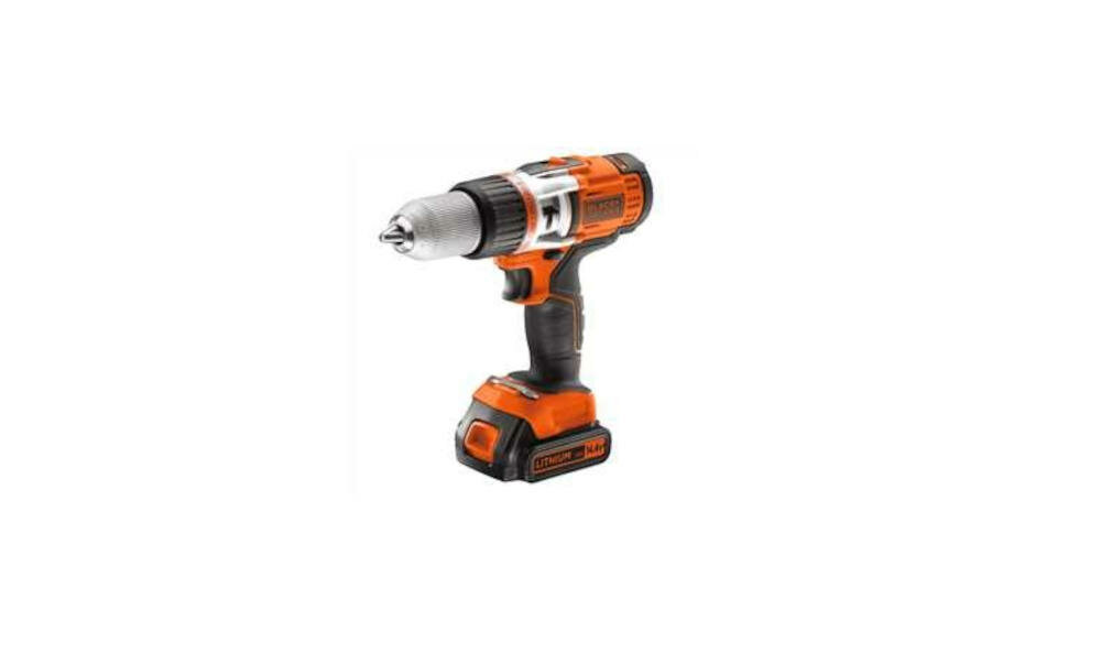 BLACK-DECKER-EGBHP148BK-QW wiertarko-wkrętarka narzędzie wiercenie wkręcanie majsterkowicz dom ogród ergonomiczny kształt uchwyt kompaktowa lekka konstrukcja akumulator ładunek wytrzymały silnik poziom moc przekładania planetarna moment obrotowy prędkość drewno metal materiały