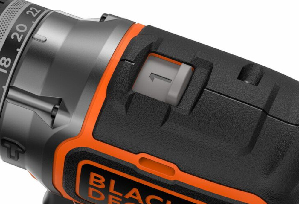 Wiertarko-wkrętarka udarowa BLACK&DECKER BDCDD186K 2-biegowa przekładnia planetarna dłuższy czas pracy akumulatora na jednym cyklu ładowania dłuższa żywotność optymalne przeniesienie energii