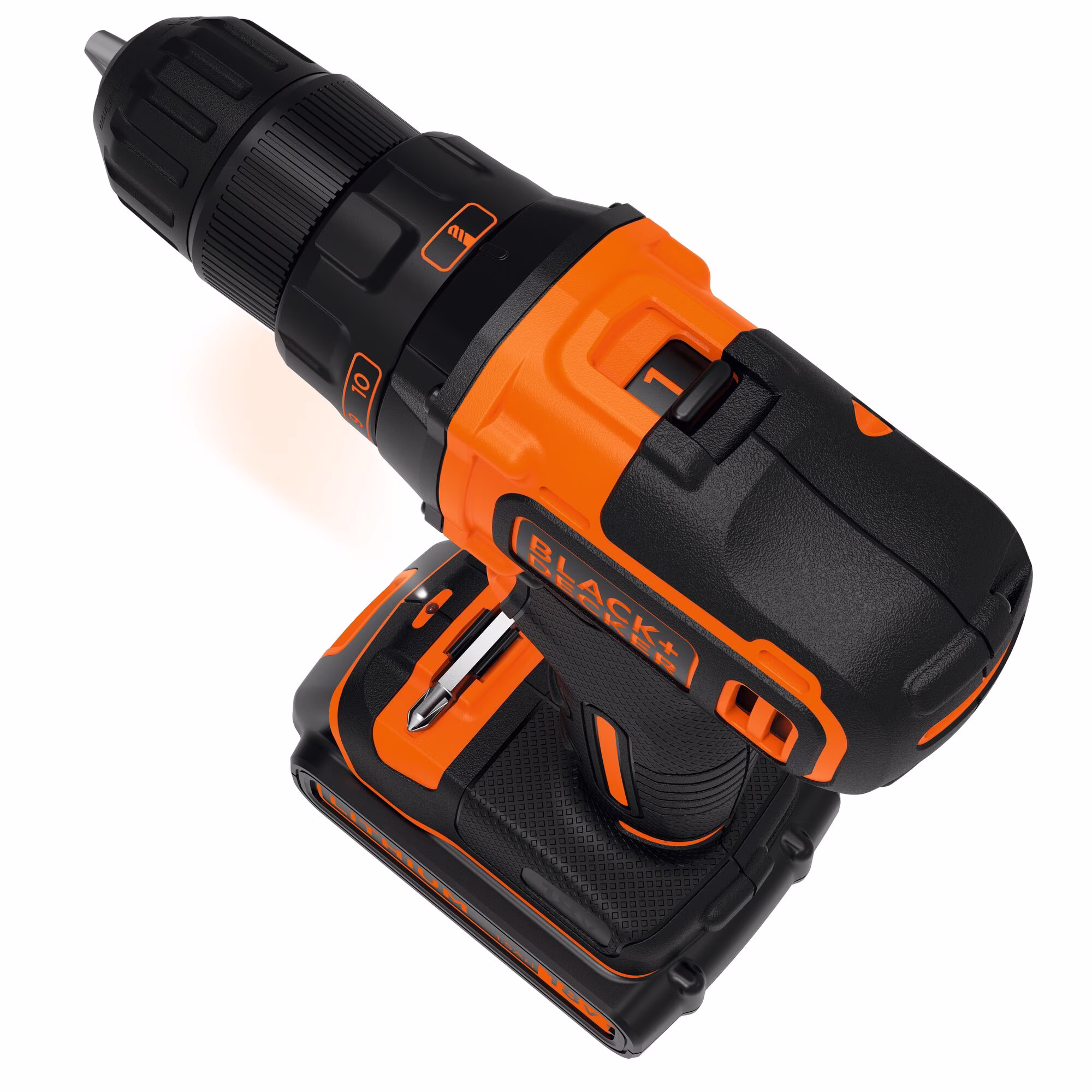 Wiertarko-wkrętarka udarowa BLACK&DECKER BDCDD186K 24-pozycyjna regulacja momentu obrotowego maksymalna średnica wiercenia w drewnie do 25 mm w metalu