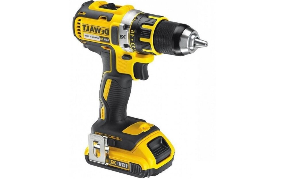 Wiertarko-wkretarka DEWALT DCD790D2 Oswietlenie LED funkcja opoznienia komfort pracy wygodne uzytkowanie