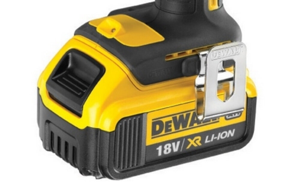 Wiertarko-wkrętarka DEWALT DCD795M2-QW zmienny kierunek obrotów jasna dioda LED o wysokiej intensywności z opóźnieniem wyłączenia zaczep do paska