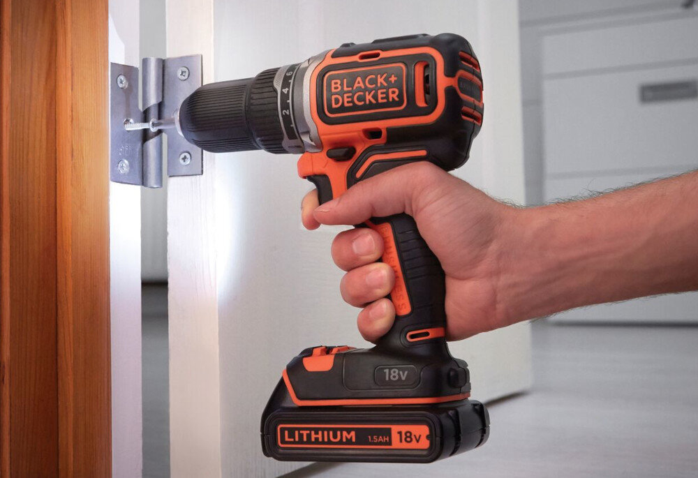 Wiertarko-wkrętarka BLACK&DECKER BL186KB-QW dioda LED uchwyt na bity