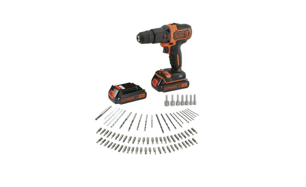 BLACK-DECKER-BDCHD18BAFC wiertarko-wkrętarka narzędzie wiercenie wkręcanie majsterkowicz dom ogród ergonomiczny kształt dłoń miękki uchwyt praca