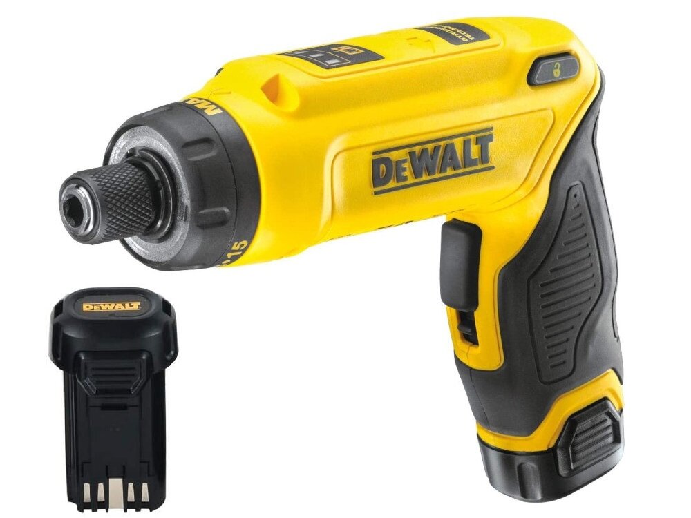 Wkrętak akumulatorowy DEWALT DCF680G2-QW zasilanie akumulator Li-Ion pojemność 1,0 Ah napięcie 7,2 V doskonałą prędkość pracy wysoki moment obrotowy czas pracy maksymalny moment obrotowy do 4 Nm maksymalna prędkość obrotowa do 430 obr/min