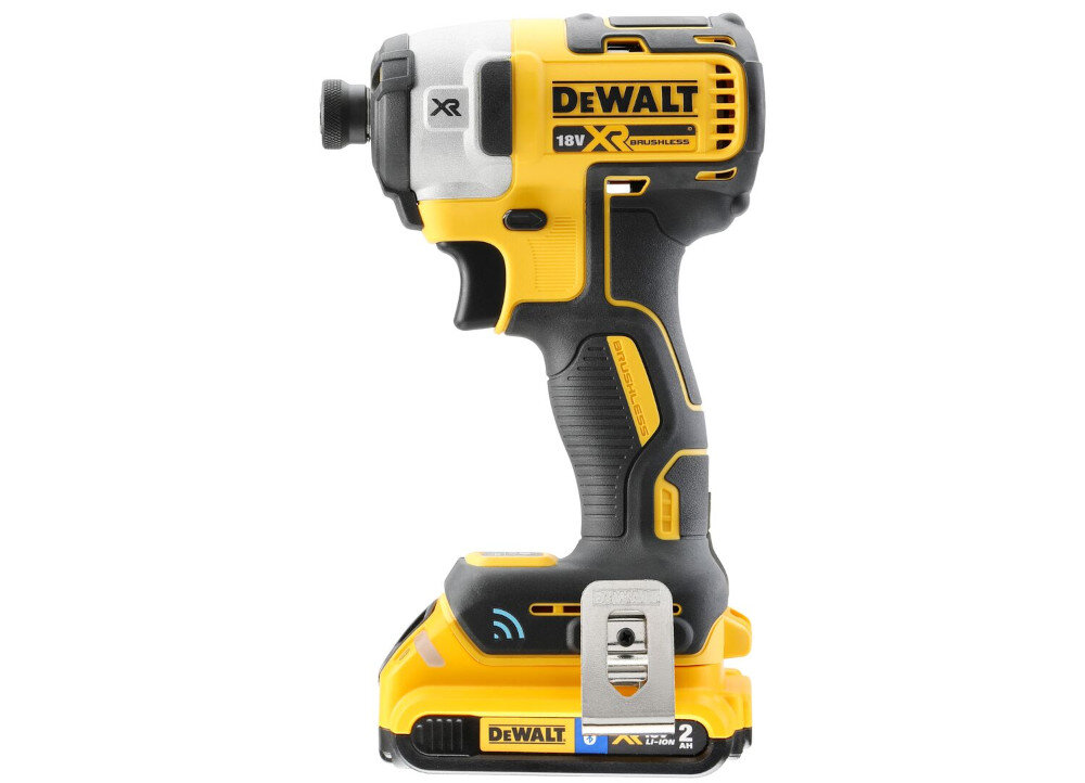 Zakrętarka udarowa DEWALT DCF888P2B kompakowa ergonomiczna konstrukcja w warunkach domowych w profesjonalnych warsztatach niewielka masa waga 1,2 kg