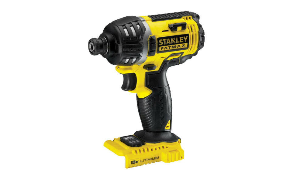STANLEY-FMC645B zakrętarka udarowa uchwyt bezkluczykowy wymiana akcesoria odprowadzanie ciepło silnik kompaktowa lekka konstrukcja dioda led ergonomiczna rękojeść ogumowana chwyt praca stalowy zaczep pasek uchwyty magnetyczne zasilanie akumulatorowe