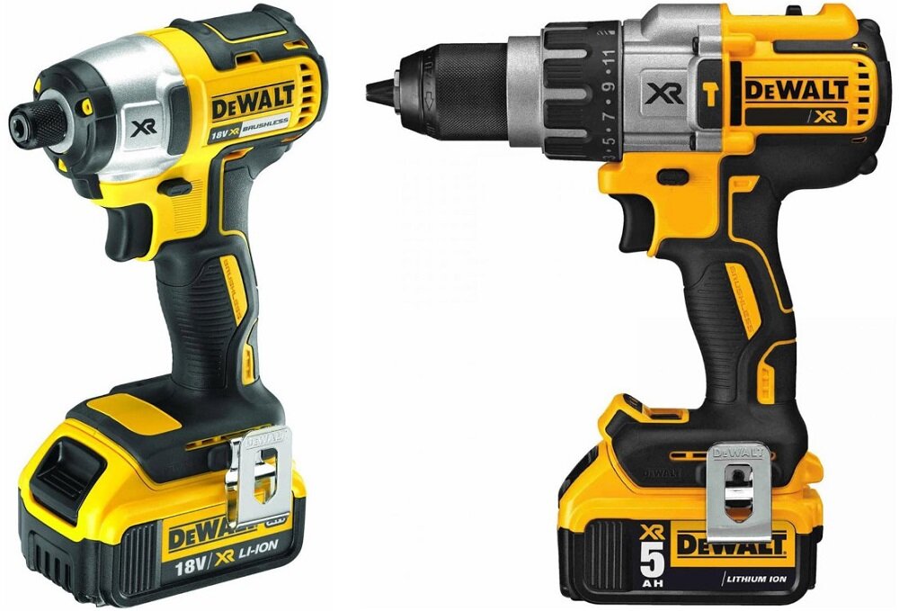 Zestaw DEWALT Combo XR DCK276P3 dla prawdziwych majsterkowiczów w zestawie wiertarko-wkrętarka DCD996 zakrętarka DCF887 zasilanie akumulatorami ładowarka kufer niezawodność i wydajność pracy niezależność od zasilania sieciowego