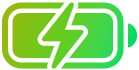 Logo \'media expert\' na tle gradientu przechodzącego od zieleni do żółci.