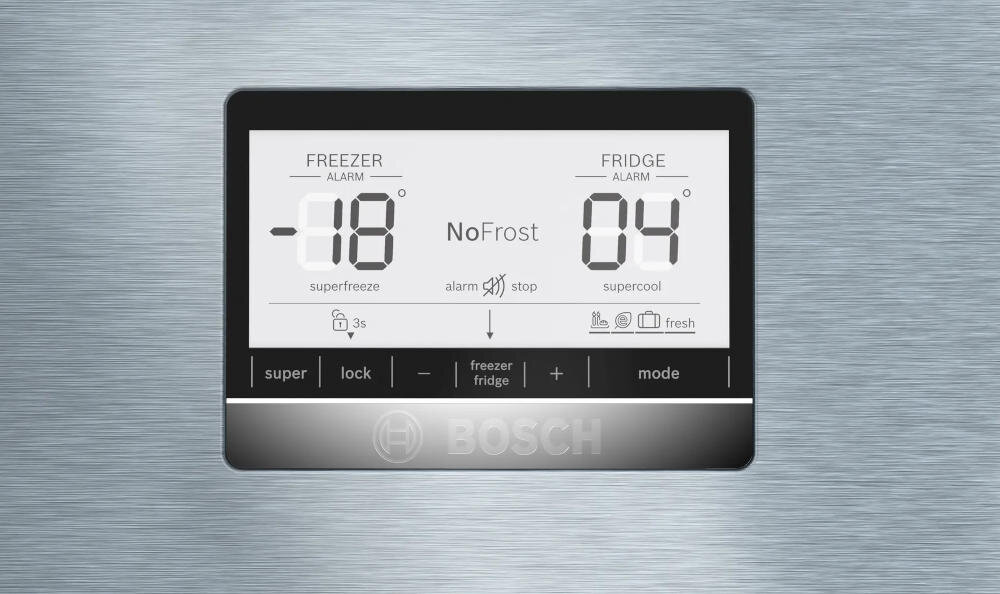 BOSCH KGN86AIDR lodówka sterowanie elektroniczne wyświetlacz ustawienia