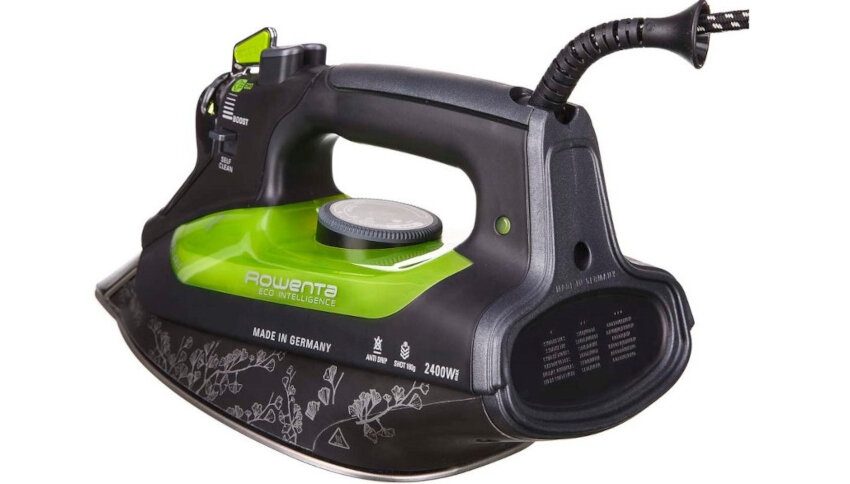 Żelazko ROWENTA DW6010D1 wydajnosc rezultaty doskonaly slizg system odkamieniania funcja oczyszczania z kamienia