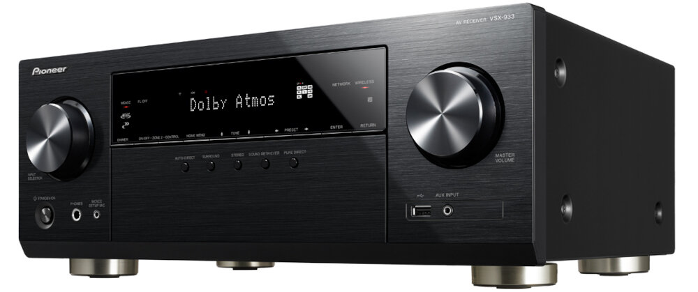 Kino domowe PIONEER VSX-933 + TAGA TAV506  - amplituner