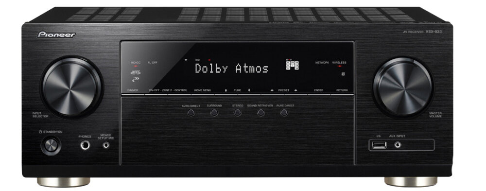 Kino domowe PIONEER VSX-933 + TAGA TAV606  - konfiguracja