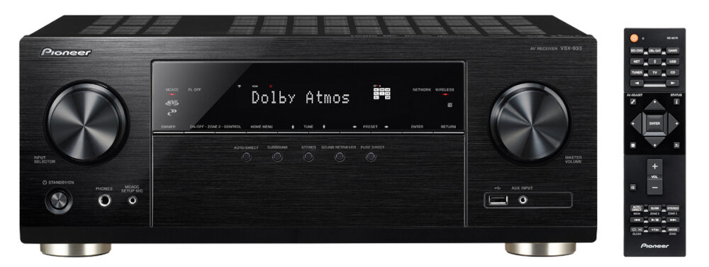 Kino domowe PIONEER VSX-933 + TAGA TAV606  - flareconnect