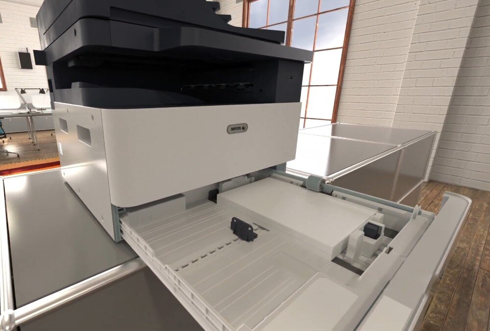 Urządzenie wielofunkcyjne XEROX B1025V U skaner rozdzielczość taca odbiorcza podajnik