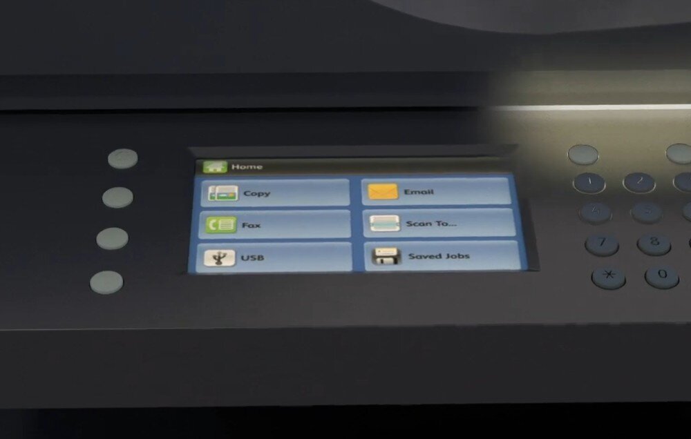 Urządzenie wielofunkcyjne XEROX B1025V U obsługa wyświetlacz funkcje