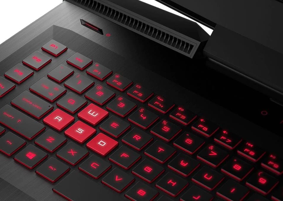 Laptop gamingowy HP Omen 17 - Klawiatura