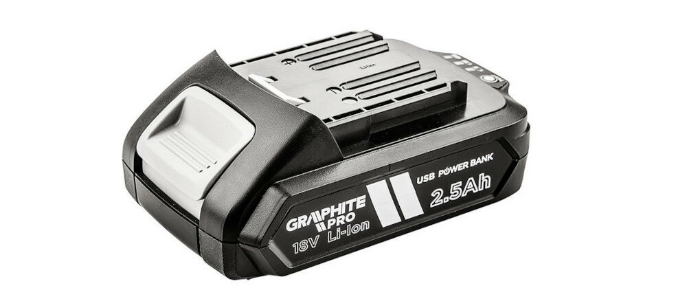 Zakrętarka udarowa GRAPHITE 59GP402 zasilanie akumulator Li-Ion napiecie 18 V  maksymalna prędkość obrotowa do 3200 obr/min częstotliwość udaru w zakresie 0-3400 ud./min maksymalny moment obrotowy do 220 Nm