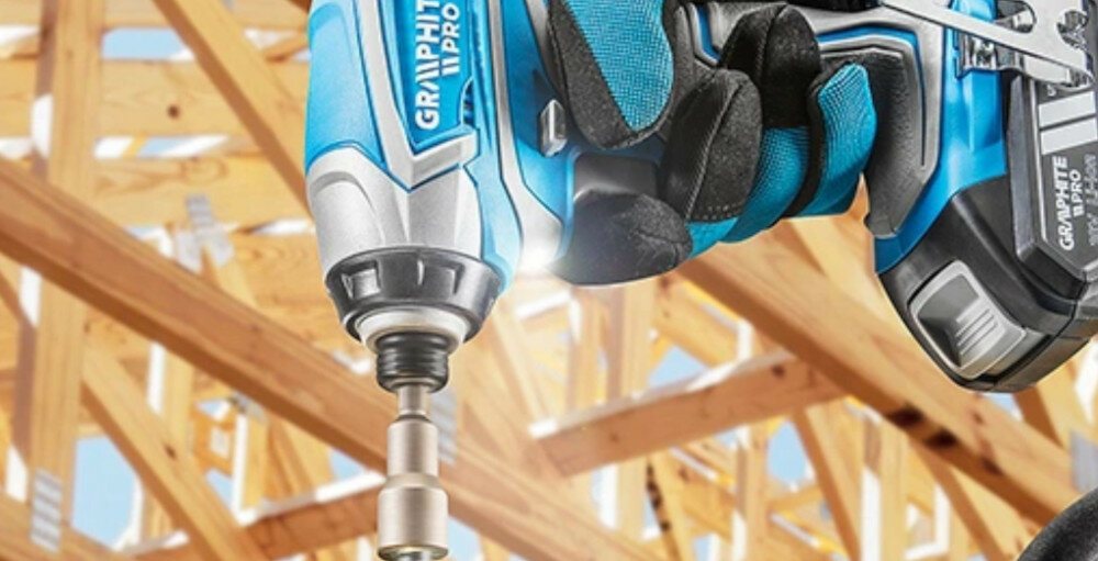 Zakrętarka udarowa GRAPHITE 59GP402 zintegrowane potrójne oświetlenie diodowe LED